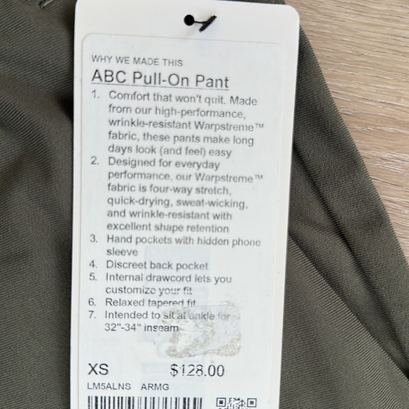 Lululemon ABC Pull-On Pant warpstreme men’s size xs xl xxl - Picture 6 of 10